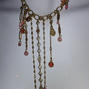 Z-7 Pilgram charm dangle necklace lot